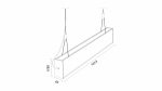 LUMINES DULIO Linear LED Luminaire - white lacquered - 4000K - 180cm